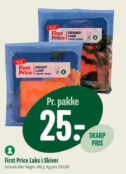 Min Købmand First Price Laks i Skiver tilbud