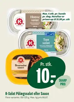 Min Købmand K-Salat Pålægssalat eller Sauce tilbud