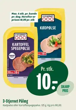 Min Købmand 3-Stjernet Pålæg tilbud