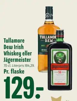 Min Købmand Tullamore Dew Irish Whiskey eller Jägermeister tilbud