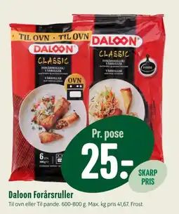 Min Købmand Daloon Forårssruller tilbud