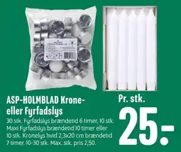 Min Købmand Asp-holmblad krone- eller fyrfadslys tilbud