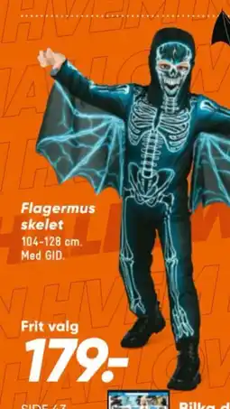 Bilka Flagermus skelet tilbud