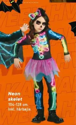 Bilka Neon skelet tilbud