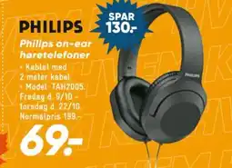 Bilka Philips on-ear høretelefoner tilbud
