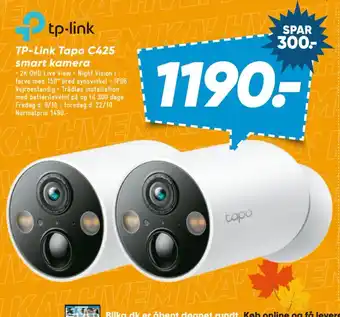 Bilka TP-Link Tapo C425 smart kamera tilbud