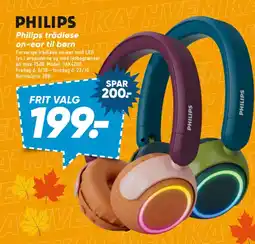 Bilka Philips trådløse on-ear til børn tilbud