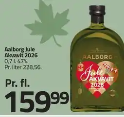 Fleggaard Aalborg Jule Akvavit 2026 tilbud