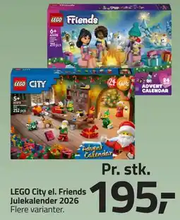 Fleggaard LEGO City el. Friends Julekalender 2026 tilbud