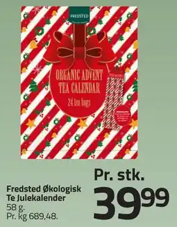 Fleggaard Fredsted Økologisk Te Julekalender tilbud