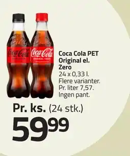 Fleggaard Coca Cola PET Original el. Zero tilbud