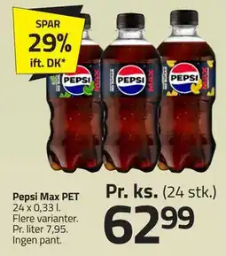 Fleggaard Pepsi Max PET tilbud