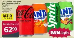 Fleggaard Coca Cola PET, Zero, Sprite Zero, Fanta Exotic Zero el. Fanta Zero tilbud