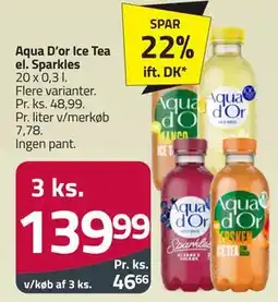 Fleggaard Aqua D’or Ice Tea el. Sparkles tilbud