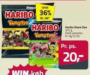 Fleggaard Haribo Share Size tilbud