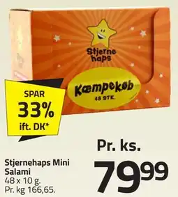 Fleggaard Stjernehaps Mini Salami tilbud