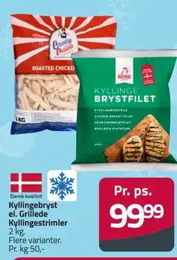 Fleggaard Kyllingebryst el. Grillede Kyllingestrimler tilbud