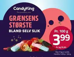 Fleggaard CandyKing bland selv slik tilbud