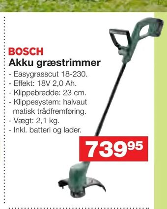 Bauhaus Akku græstrimmer tilbud