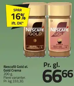 Fleggaard Nescafé Gold el. Gold Crema tilbud