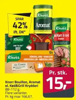 Fleggaard Knorr Bouillon, Aromat el. Kød&Grill Krydderi tilbud