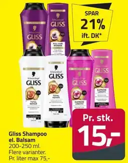 Fleggaard Gliss Shampoo el. Balsam tilbud