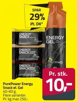 Fleggaard PurePower Energy Snack el. Gel tilbud