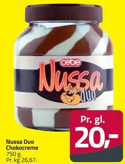 Fleggaard Nussa Duo Chokocreme tilbud