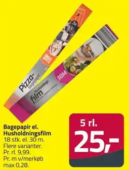 Fleggaard Bagepapir el. Husholdningsfilm tilbud