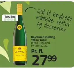 Fleggaard Dr. Zenzen Riesling Yellow Label tilbud