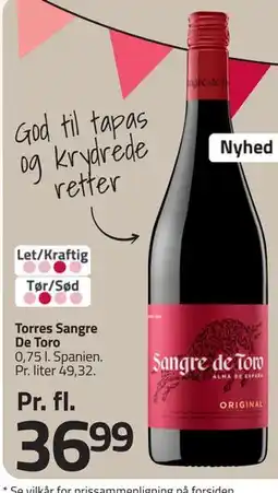 Fleggaard Torres Sangre De Toro tilbud