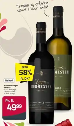 Fleggaard Burmester Lagar Reserva tilbud