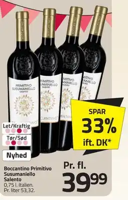 Fleggaard Boccantino Primitivo Susumaniello Salento tilbud