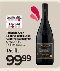 Fleggaard Tarapaca Gran Reserva Black Label Cabernet Sauvignon tilbud