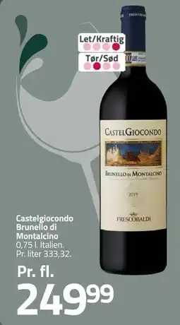 Fleggaard Castelgiocondo Brunello di Montalcino tilbud