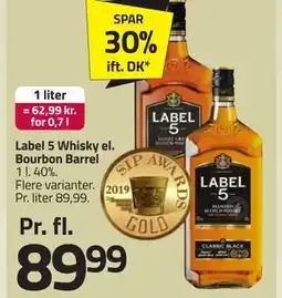 Fleggaard Label 5 Whisky el. Bourbon Barrel tilbud
