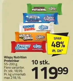 Fleggaard Wispy Nutrition Proteinbar tilbud