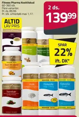 Fleggaard Fitness Pharma Kosttilskud tilbud