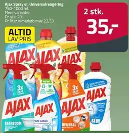 Fleggaard Ajax Spray el. Universalrengøring tilbud