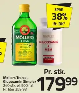 Fleggaard Møllers Tran el. Glucosamin Simplex tilbud