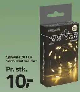 Fleggaard Sølvwire 20 LED Varm Hvid m.Timer tilbud