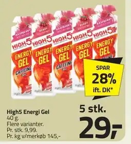 Fleggaard High5 Energi Gel tilbud