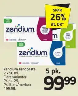 Fleggaard Zendium Tandpasta tilbud