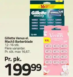 Fleggaard Gillette Venus el. Mach3 Barberblade tilbud