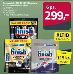Fleggaard Opvasketabs ALL-IN-ONE Quantum el. Ultimate/Ultimate Plus tilbud