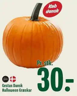 Min Købmand Gestus Dansk Halloween Græskar tilbud