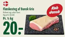 Min Købmand Flæskesteg af Dansk Gris tilbud