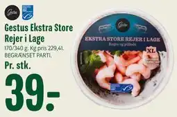 Min Købmand Gestus Ekstra Store Rejer i Lage tilbud