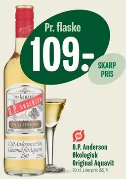 Min Købmand O.P. Anderson Økologisk Original Aquavit tilbud