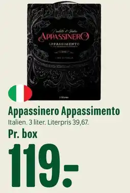 Min Købmand Appassinero Appassimento tilbud